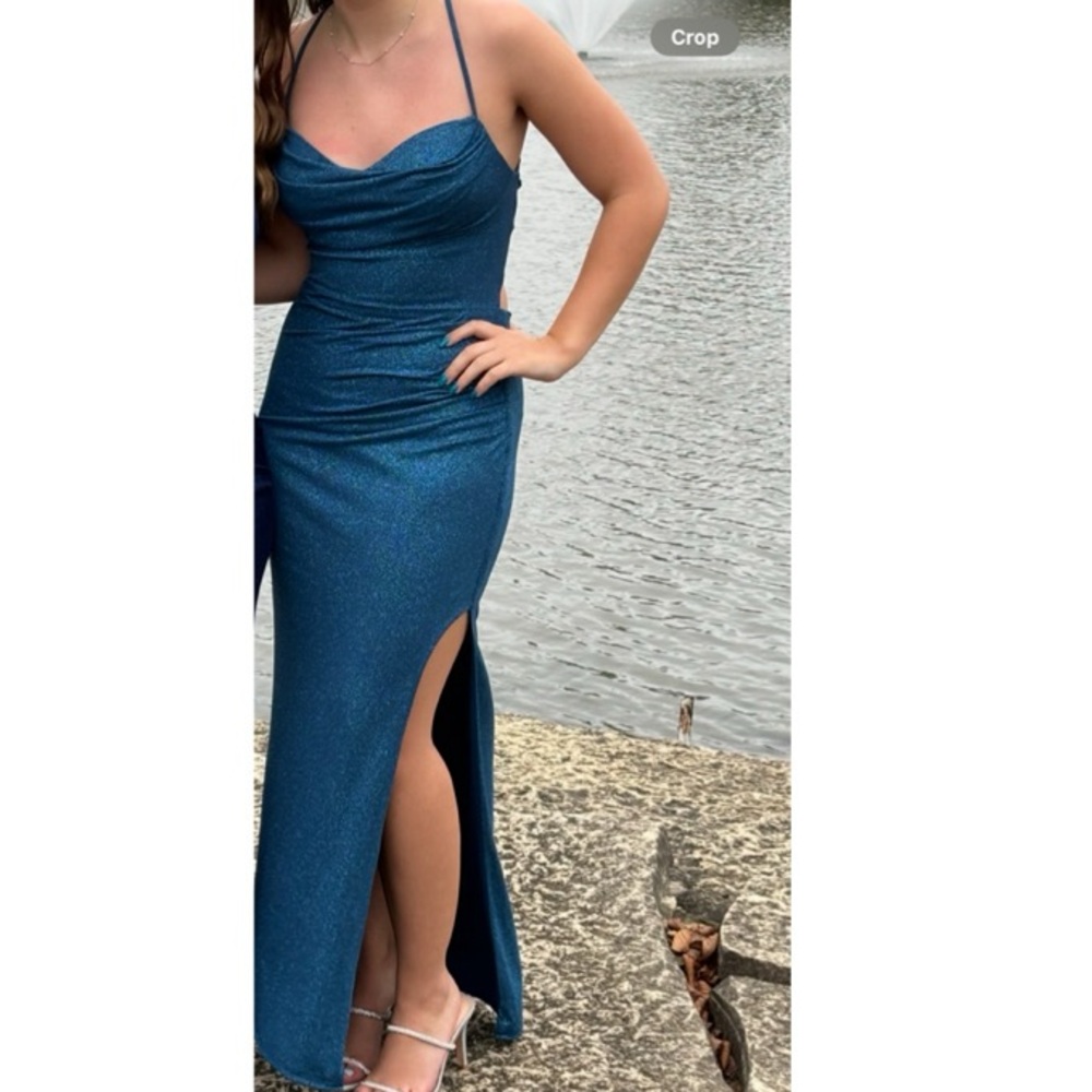 Elegant Blue Evening Gown